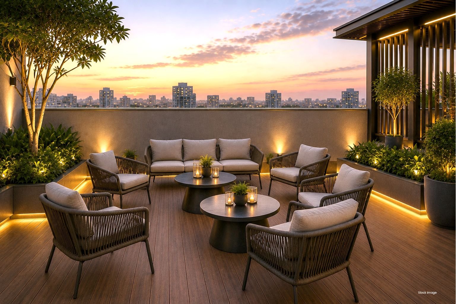 Seating and Garden Area